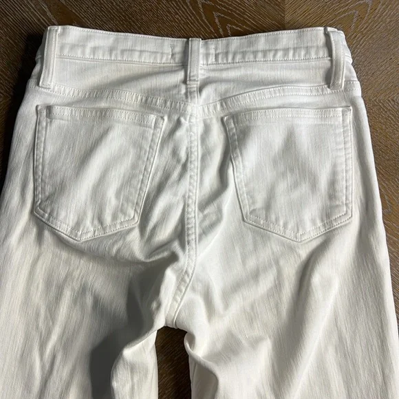 J. CREW JEAN 9” High-Rise Toothpick White Denim Jean 27 - Picture 5 of 9